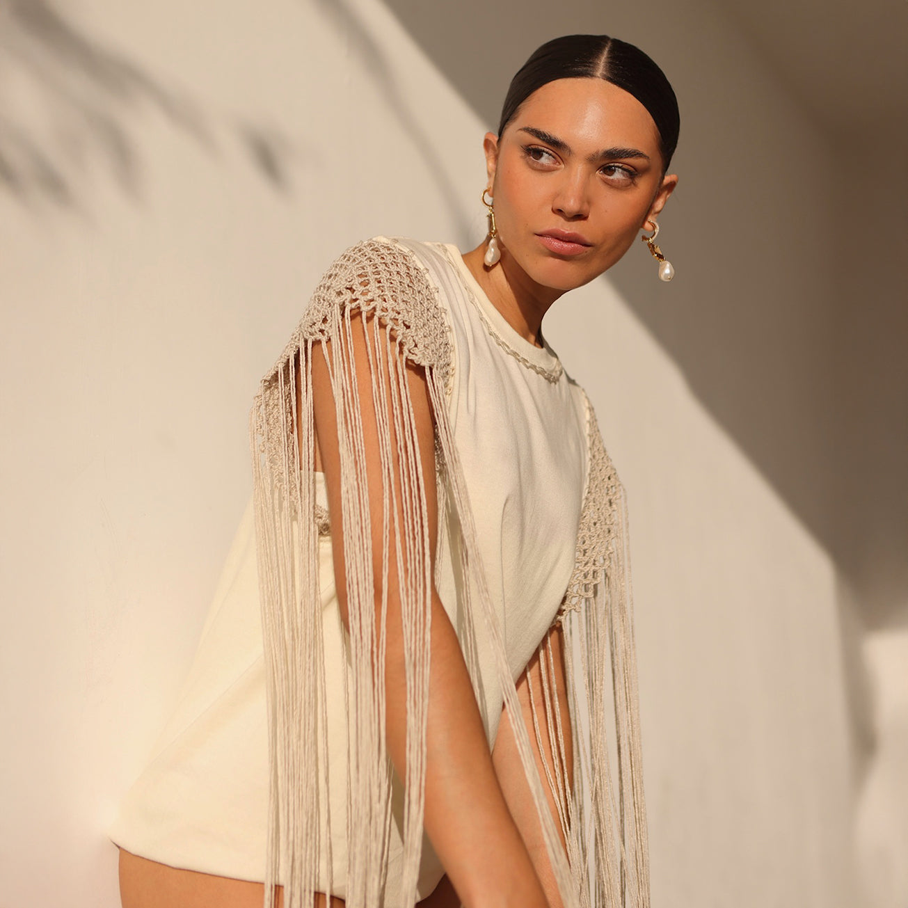 BOHO SHIRT IN AVENA